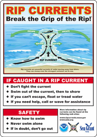 Rip Current Safety Poster