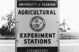 Florida agricultural experiemnt sign