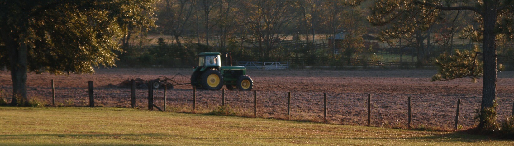Tractor in Field
