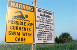 Rip current sign