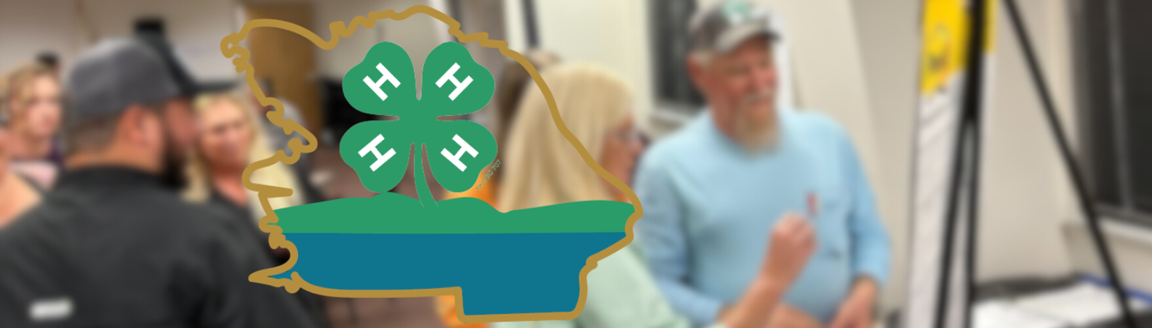 Happy 4-H Volunteers at a meeting