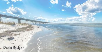 coastline with Destin bridge