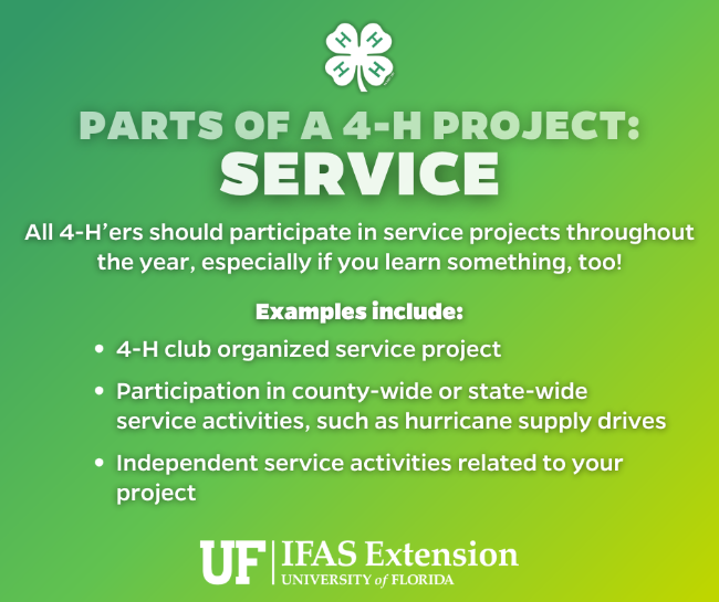 Parts of a 4-H Project: Service
