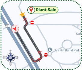 Map Visual Directions to Plant Sale