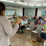 a sarasota county extension staff member leads a course on florida-friendly landscaping techniques. [credit: uf/ifas extension sarasota county]