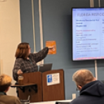 a sarasota county extension staff member leads a pesticide application training course. [credit: uf/ifas extension sarasota county]