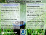 screen shot of sarasota county watering restrictions informational flyer