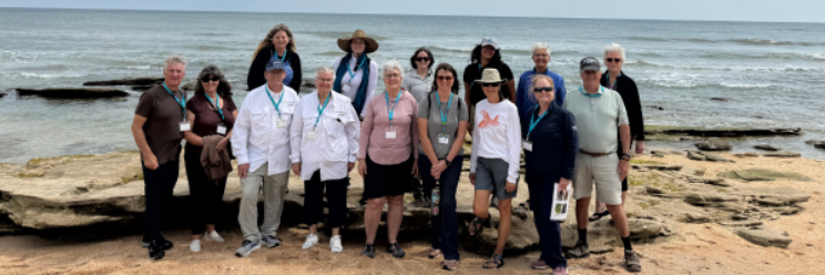 Group of Master Naturalists at beach